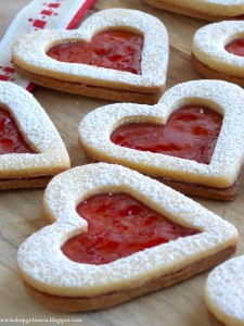 Linzer Cookie Hearts