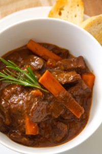 Beef Stew with Roasted Garlic