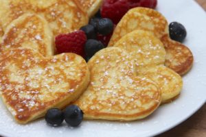 Heart Shaped Pancakes