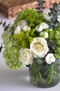 Green & White Flower Arrangement