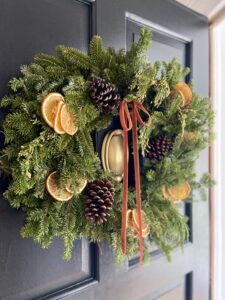 Christmas Wreath with Dried Oranges