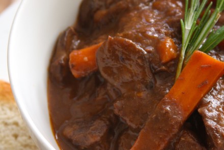 Beef Stew with Roasted Garlic