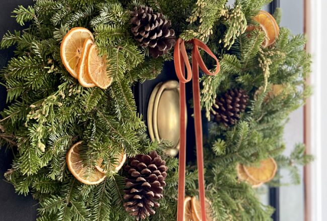 Christmas Wreath with Dried Oranges